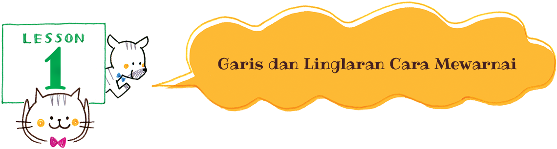 lesson1 Garis dan Lingkaran Cara Mewarnai